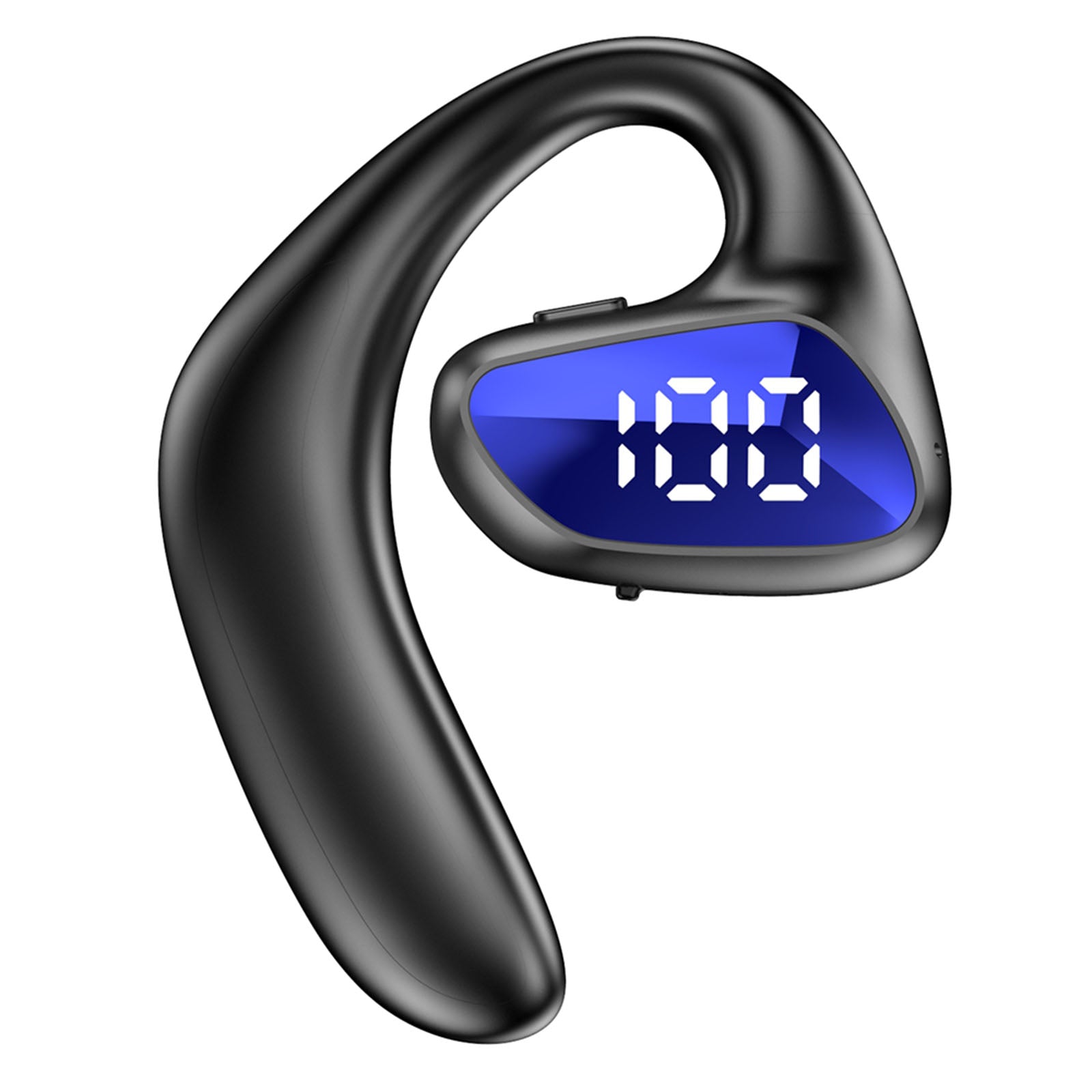 M-K8 Single Ear Wireless Headset Business Style Sweat-Proof Earphone Noise Reduction Air Conduction Headphone with LCD Display for Safer Driving M-K8 Single Ear Wireless Headset Business Style Sweat-Proof Earphone Noise Reduction Air Conduction Headphone with LCD Display for Safer Driving